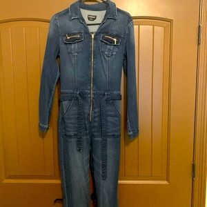 Bebe Blue Jean Jumpsuit size 6